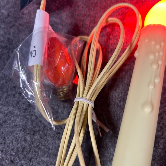 Vintage Everglow 3 Light Electric Christmas Candolier in Original Box Unsused - Picture 6 of 7